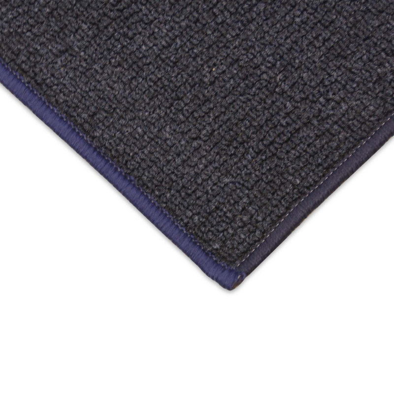 Latitude Run® Berber Solid Navy Blue Low Pile Slip Resistant Rugs Wayfair